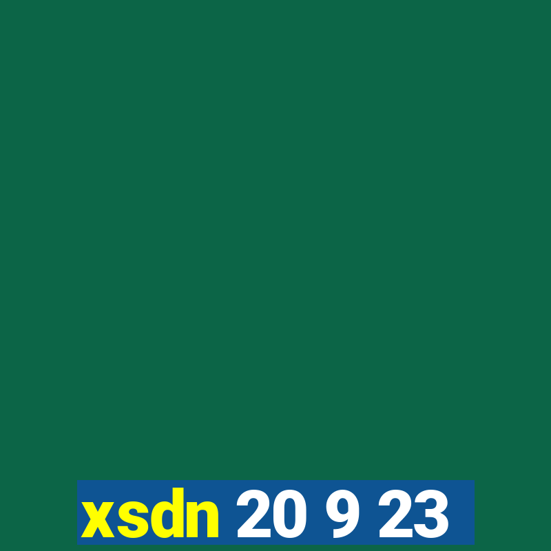 xsdn 20 9 23