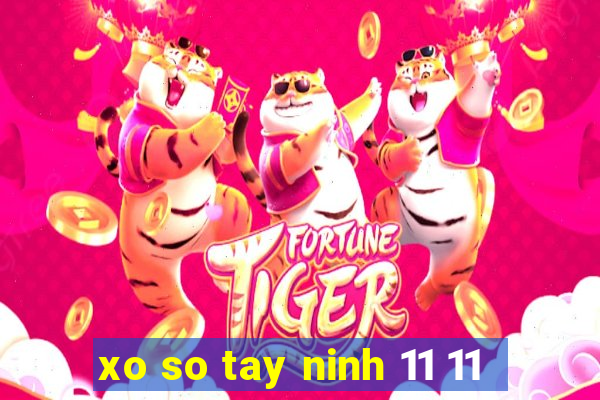 xo so tay ninh 11 11