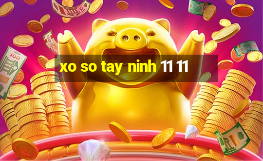 xo so tay ninh 11 11