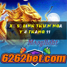 xổ số bình thuận ngày 4 tháng 11