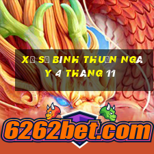 xổ số bình thuận ngày 4 tháng 11