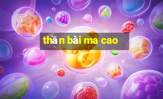 thần bài ma cao