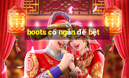 boots cổ ngắn đế bệt