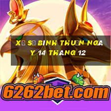 xổ số bình thuận ngày 14 tháng 12