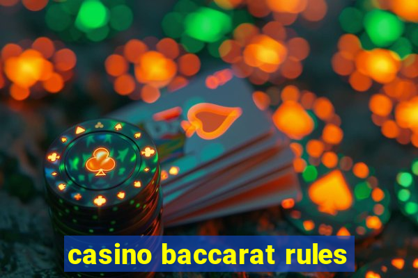 casino baccarat rules