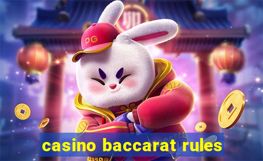 casino baccarat rules