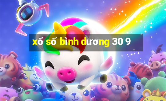 xổ số bình dương 30 9