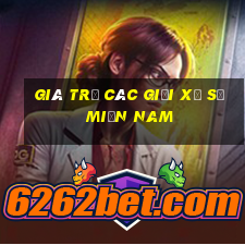 giá trị các giải xổ số miền nam