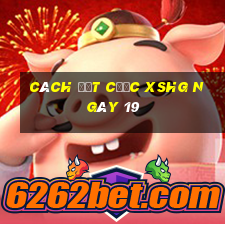 Cách đặt cược XSHG ngày 19