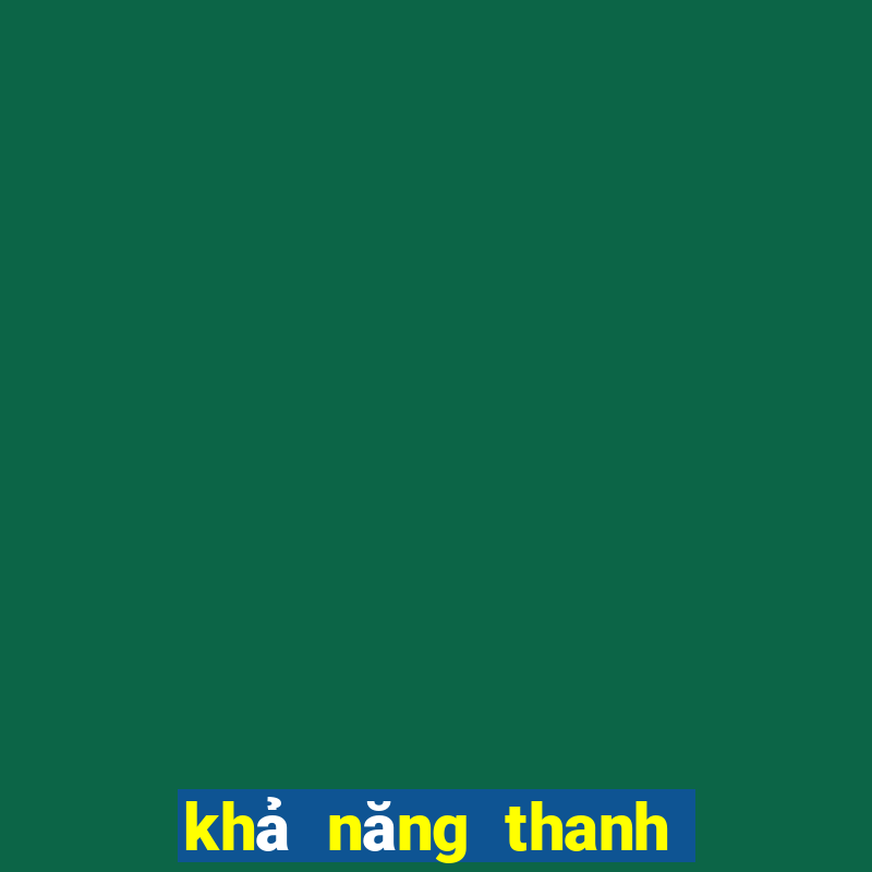 khả năng thanh toán hiện hành