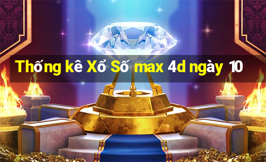 Thống kê Xổ Số max 4d ngày 10