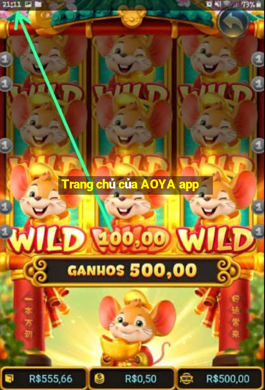 Trang chủ của AOYA app