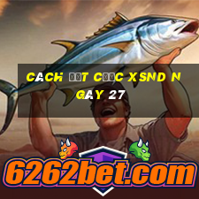 Cách đặt cược XSND ngày 27