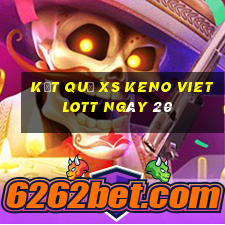 kết quả XS Keno Vietlott ngày 20