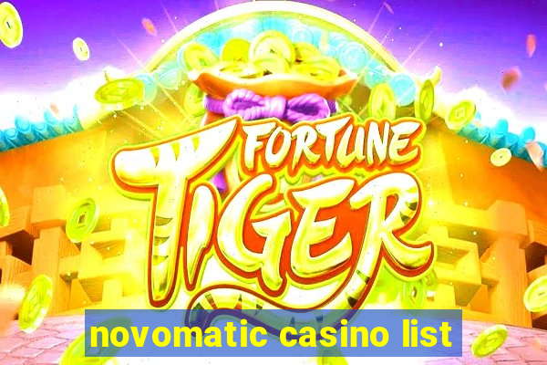 novomatic casino list