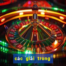 các giải trong vé số