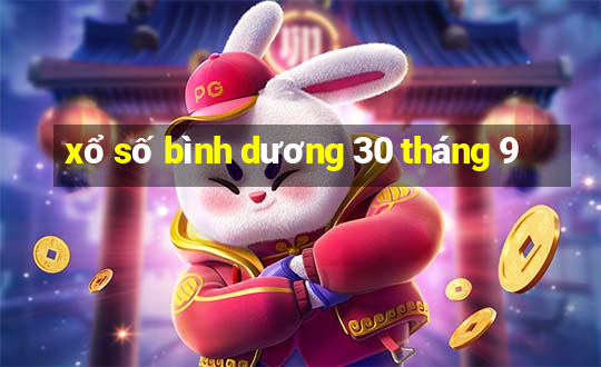 xổ số bình dương 30 tháng 9