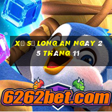 xổ số long an ngày 25 tháng 11