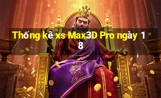 Thống kê xs Max3D Pro ngày 18