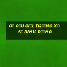 cơ cấu giải thưởng xổ số bình dương