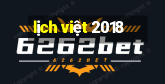 lịch việt 2018