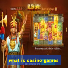 what is casino games