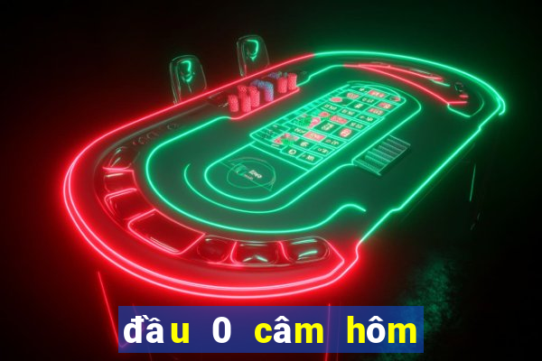 đầu 0 câm hôm sau đánh con gì