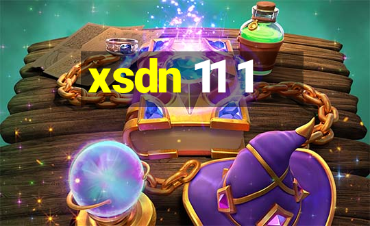 xsdn 11 1