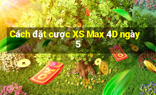 Cách đặt cược XS Max 4D ngày 5