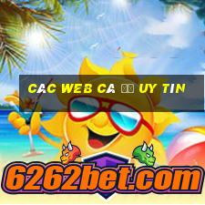 các web cá độ uy tín