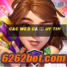 các web cá độ uy tín