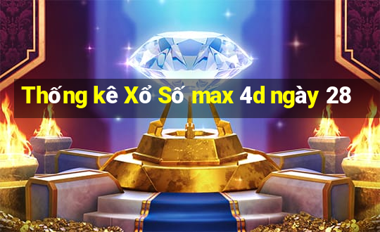 Thống kê Xổ Số max 4d ngày 28