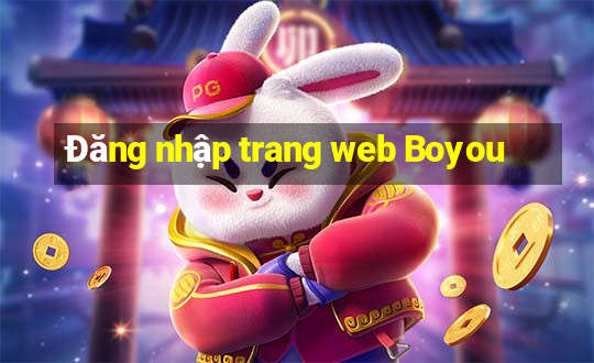 Đăng nhập trang web Boyou