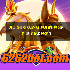 xổ số quảng nam ngày 9 tháng 1