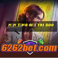 Nền tảng giải trí BOO