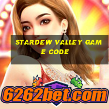 stardew valley game code