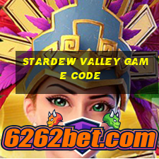 stardew valley game code