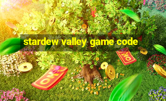 stardew valley game code