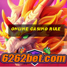 online casino rule