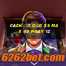 Cách đặt cược XS Max 4D ngày 12