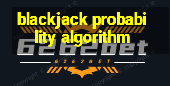 blackjack probability algorithm