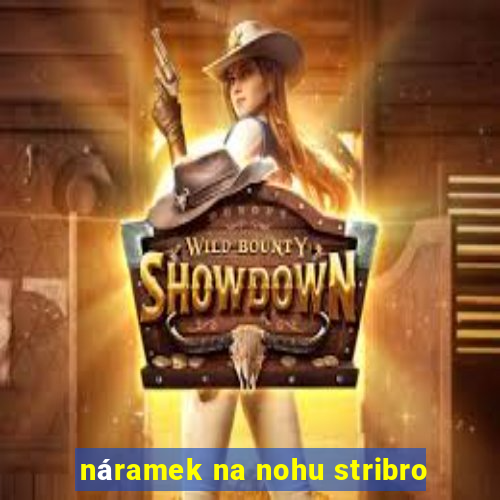 náramek na nohu stribro