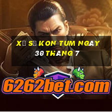 xổ số kon tum ngày 30 tháng 7