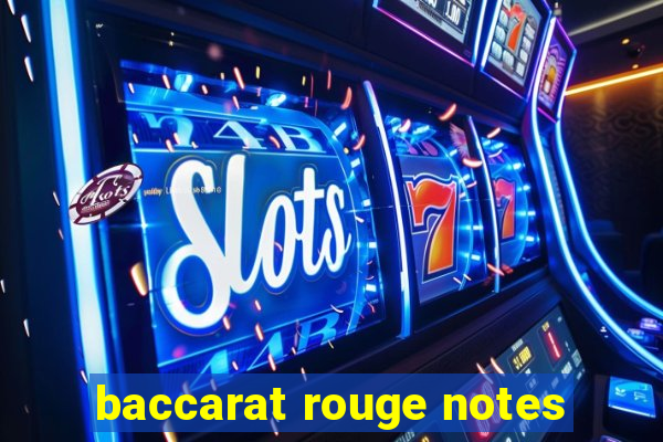 baccarat rouge notes