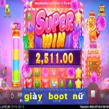 giày boot nữ cổ thấp de bệt