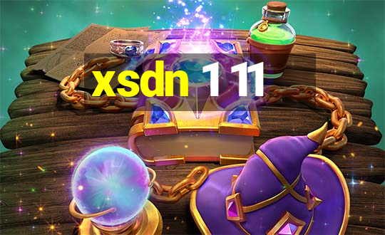 xsdn 1 11