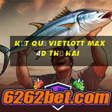 Kết quả vietlott Max 4D thứ hai