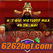 Kết quả vietlott Max 4D thứ hai