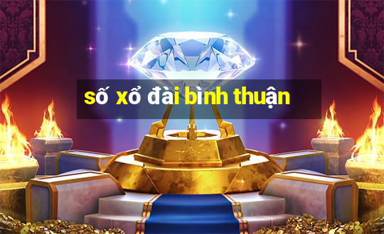 số xổ đài bình thuận