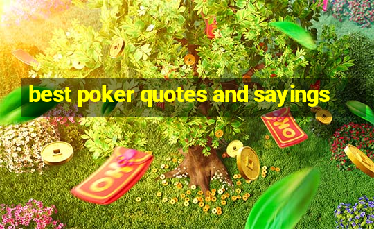 best poker quotes and sayings